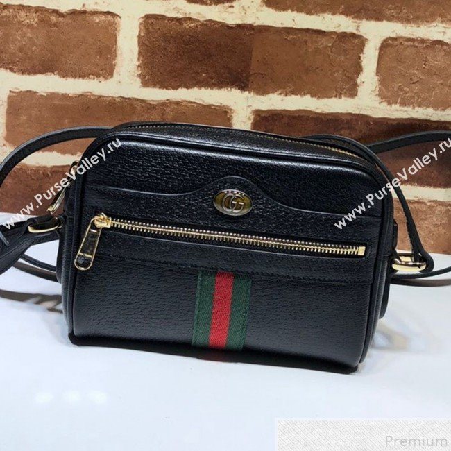 Gucci Ophidia Mini Shoulder Bag 517350 Black 2019 (MINGH-9050731)