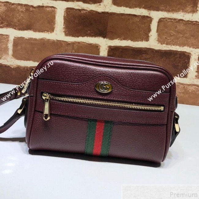 Gucci Ophidia Mini Shoulder Bag 517350 Burgundy 2019 (MINGH-9050732)