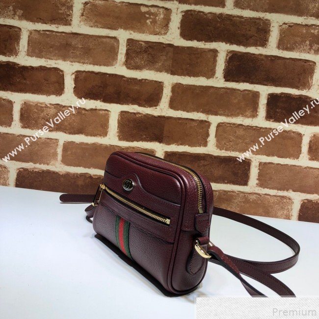 Gucci Ophidia Mini Shoulder Bag 517350 Burgundy 2019 (MINGH-9050732)