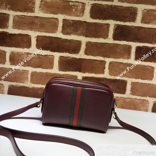 Gucci Ophidia Mini Shoulder Bag 517350 Burgundy 2019 (MINGH-9050732)