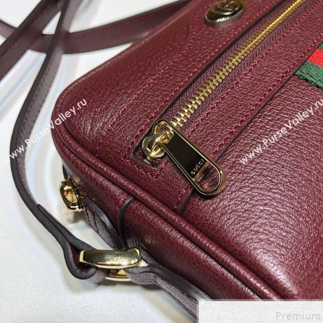 Gucci Ophidia Mini Shoulder Bag 517350 Burgundy 2019 (MINGH-9050732)