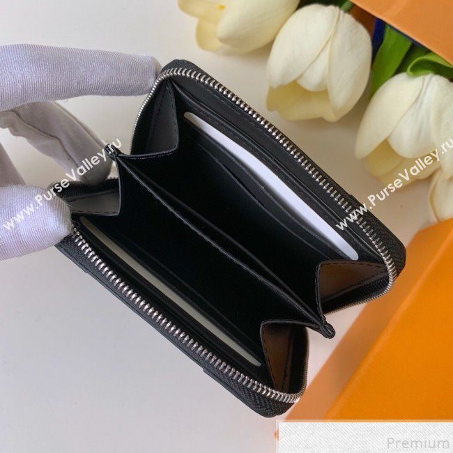 Louis Vuitton Venice Zippy Coin Purse in Patent Leather M67665 Black (FANG-9050735)