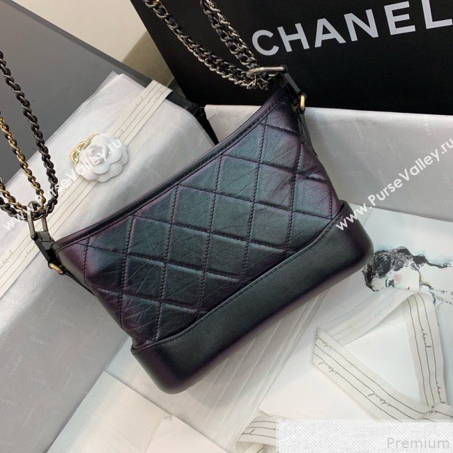 Chanel Small Iridescent Aged Calfskin Gabrielle Hobo Bag A91810 2019 (PPP-9043005)