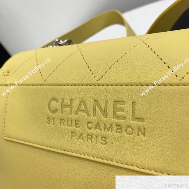 Chanel Quilted Flap Bag AS0574 Yellow 2019 (YD-9043010)