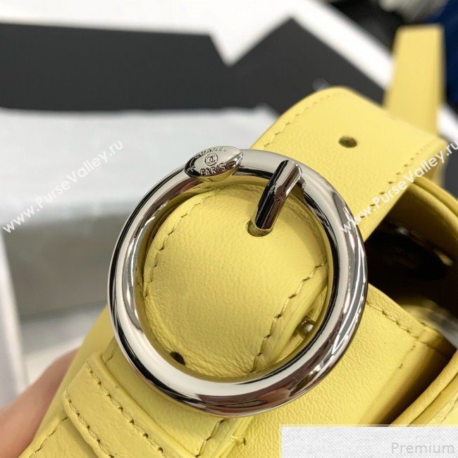 Chanel Quilted Flap Bag AS0574 Yellow 2019 (YD-9043010)