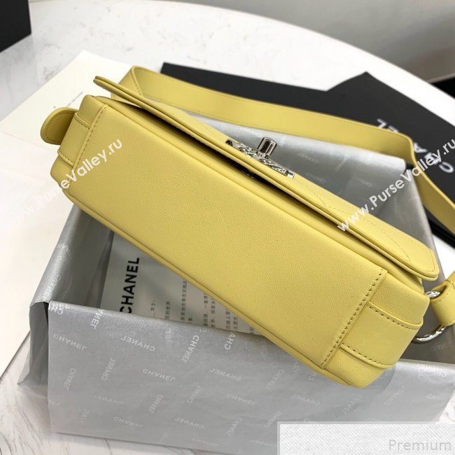 Chanel Quilted Flap Bag AS0574 Yellow 2019 (YD-9043010)
