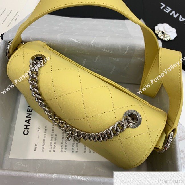 Chanel Quilted Flap Bag AS0574 Yellow 2019 (YD-9043010)