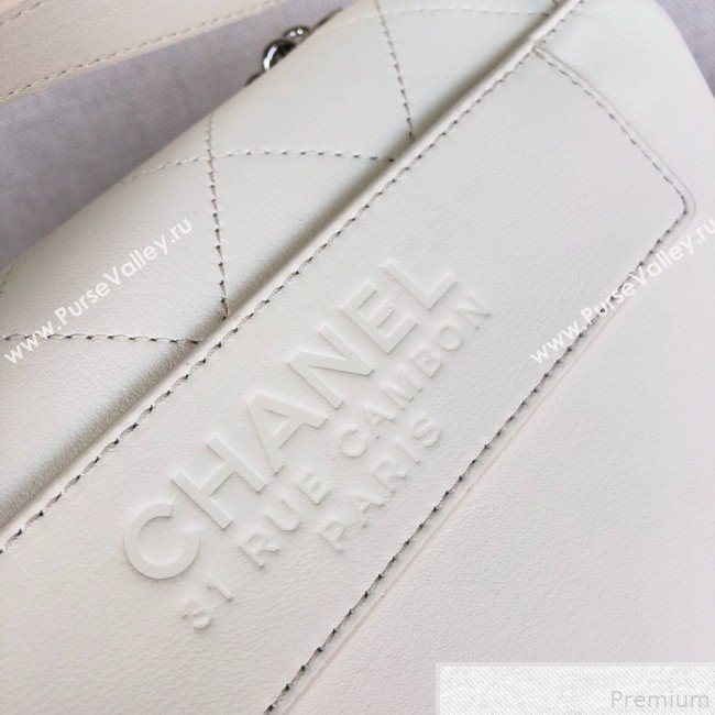 Chanel Quilted Flap Bag AS0574 White 2019 (YD-9043009)
