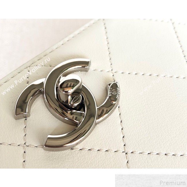 Chanel Quilted Flap Bag AS0574 White 2019 (YD-9043009)