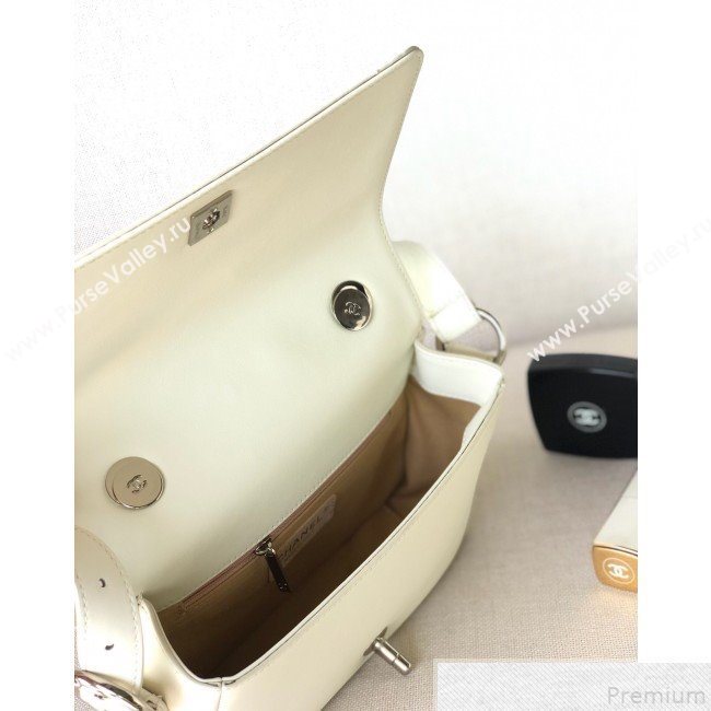 Chanel Quilted Flap Bag AS0574 White 2019 (YD-9043009)