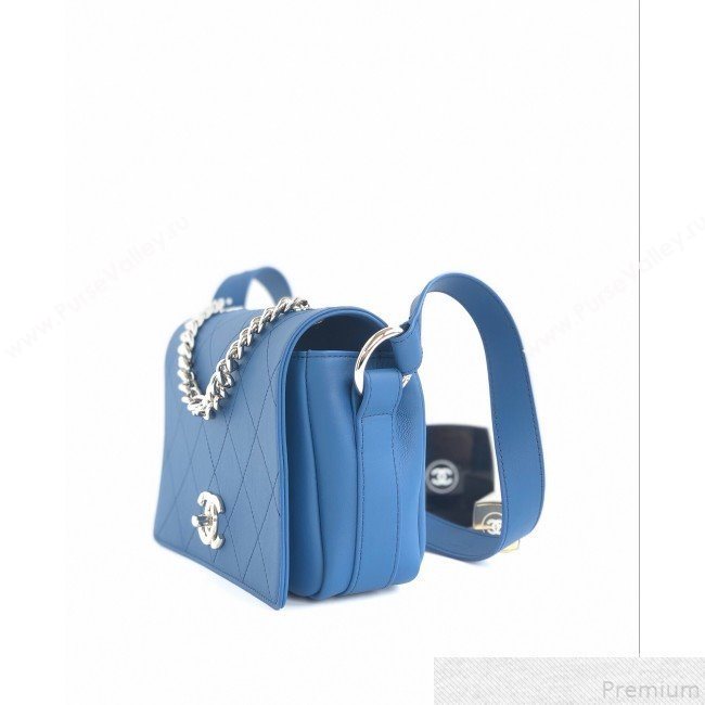 Chanel Quilted Flap Bag AS0574 Blue 2019 (YD-9043008)