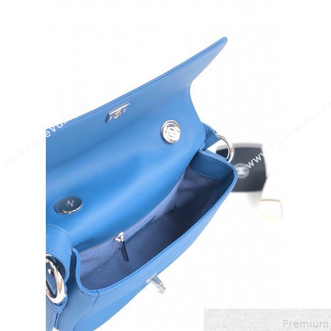 Chanel Quilted Flap Bag AS0574 Blue 2019 (YD-9043008)