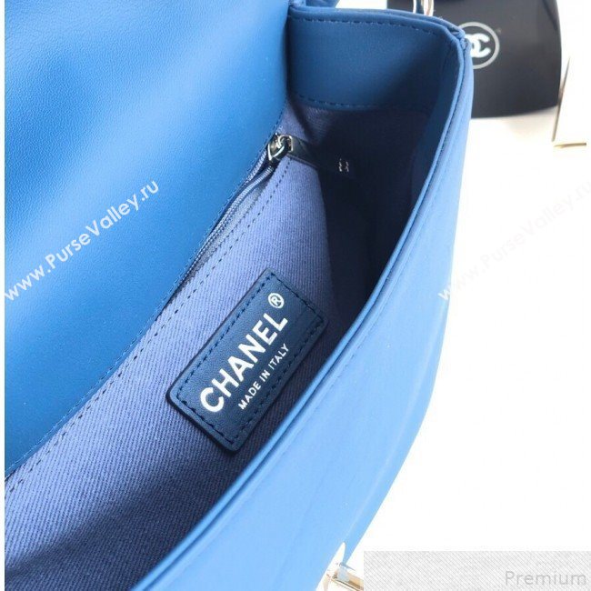 Chanel Quilted Flap Bag AS0574 Blue 2019 (YD-9043008)