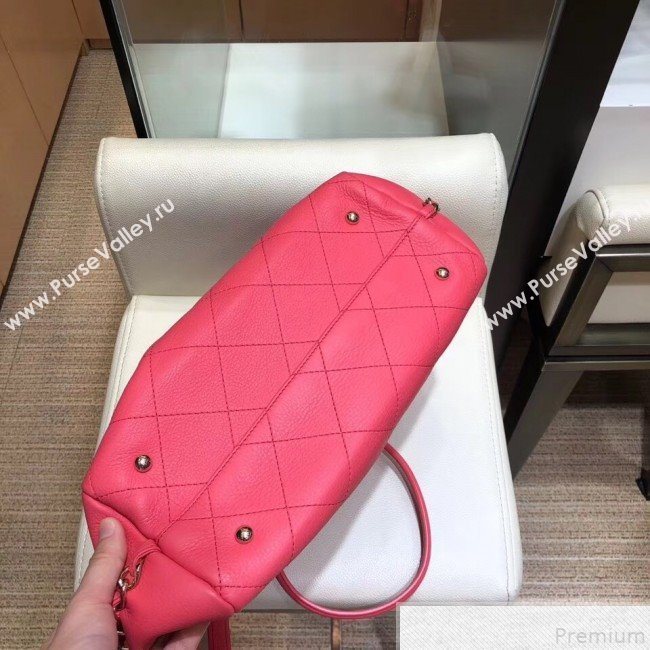 Chanel Chevron Pleated Bucket Bag Pink 2019 (SMJD-9043019)