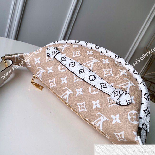 Louis Vuitton Giant Monogram Canvas Bumbag/Belt Bag M44611 Khaki Green 2019 (FANG-9043024)