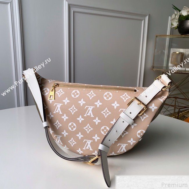 Louis Vuitton Giant Monogram Canvas Bumbag/Belt Bag M44611 Khaki Green 2019 (FANG-9043024)