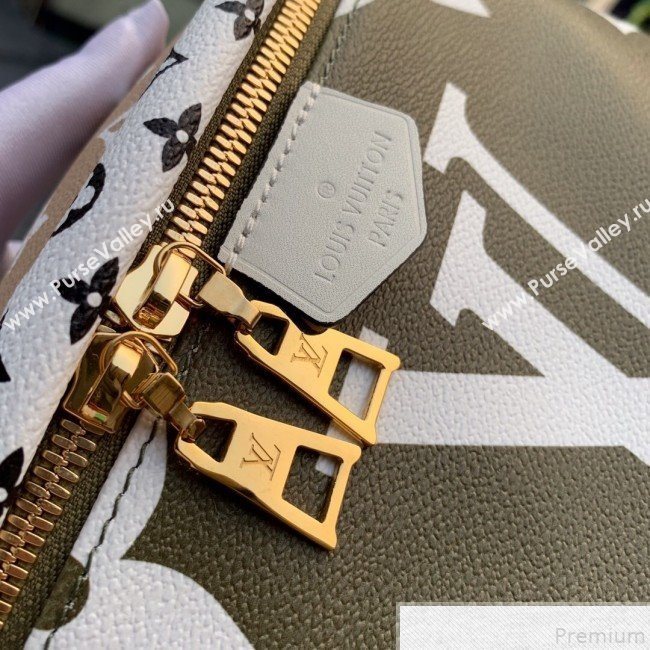Louis Vuitton Giant Monogram Canvas Bumbag/Belt Bag M44611 Khaki Green 2019 (FANG-9043024)