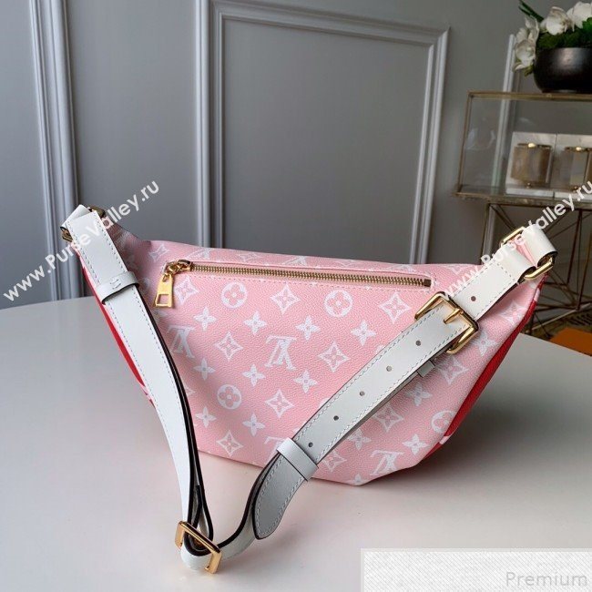 Louis Vuitton Giant Monogram Canvas Bumbag/Belt Bag M44575 Red/Pink 2019 (FANG-9043025)