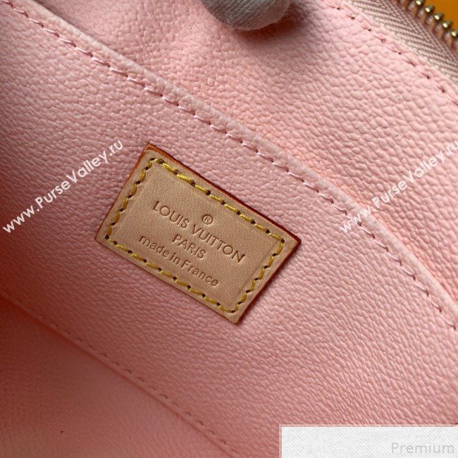 Louis Vuitton Giant Monogram Canvas Pochette Cosmetic Pouch M67694 Red/Pink 2019 (FANG-9043027)