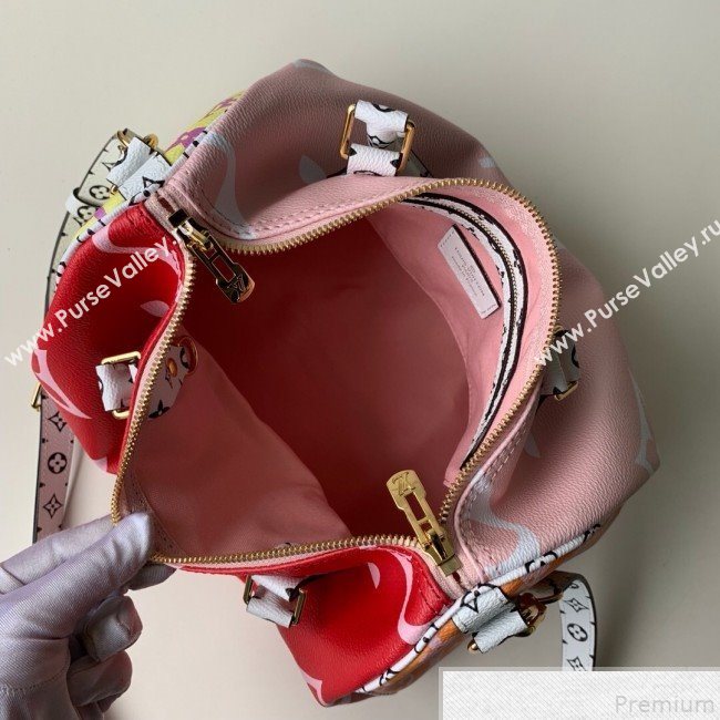 Louis Vuitton Giant Monogram Speedy Bandoulière 30 M44573 Red/Pink 2019 (KD-9043029)