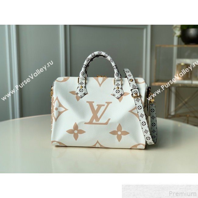 Louis Vuitton Giant Monogram Speedy Bandoulière 30 M44572 Khaki Green 2019 (KD-9043028)