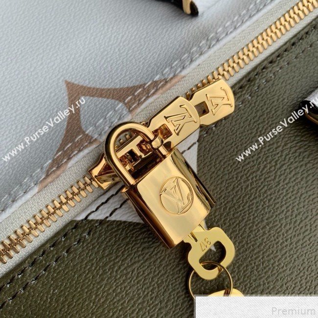 Louis Vuitton Giant Monogram Speedy Bandoulière 30 M44572 Khaki Green 2019 (KD-9043028)