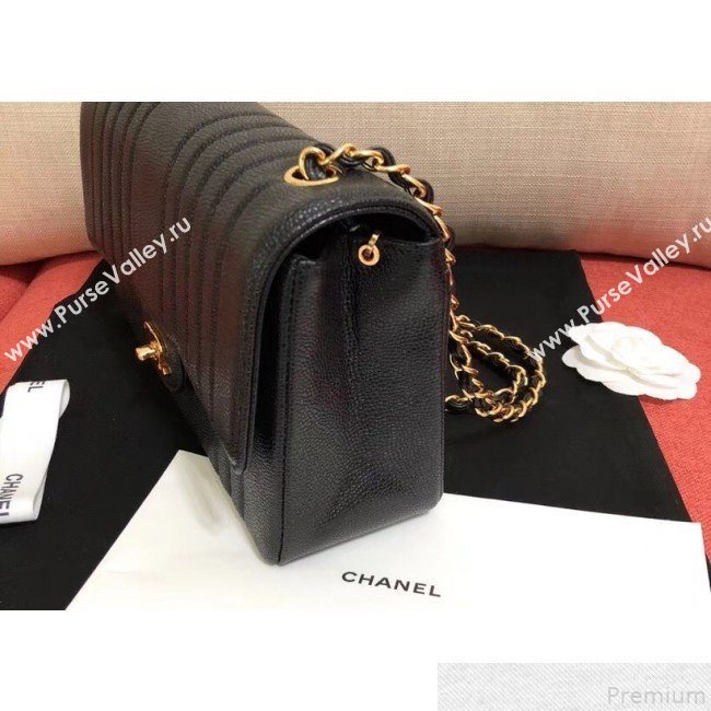 Chanel Stripes Grained Lambskin 2.55 Flap Bag 2019 (KANA-9050868)