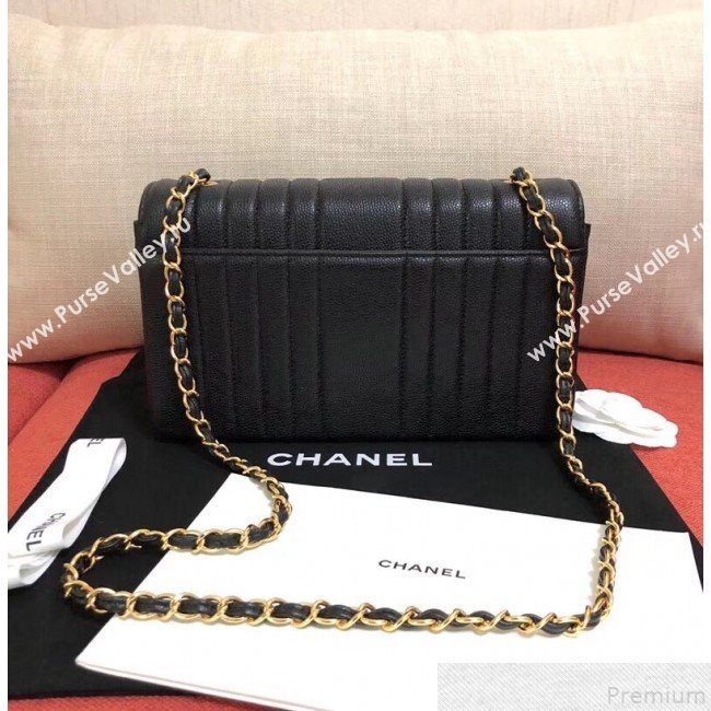 Chanel Stripes Grained Lambskin 2.55 Flap Bag 2019 (KANA-9050868)