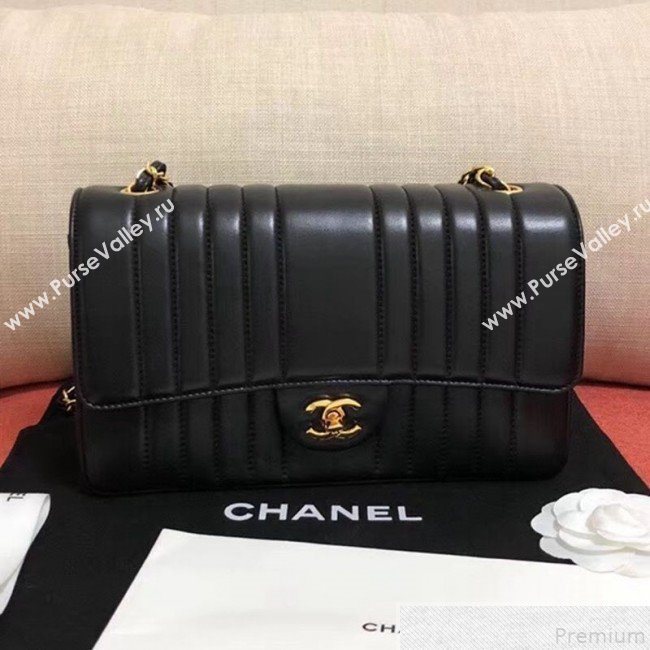 Chanel Stripes Smooth Lambskin 2.55 Flap Bag 2019 (KANA-9050869)