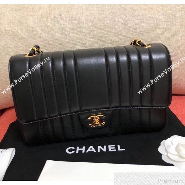 Chanel Stripes Smooth Lambskin 2.55 Flap Bag 2019 (KANA-9050869)