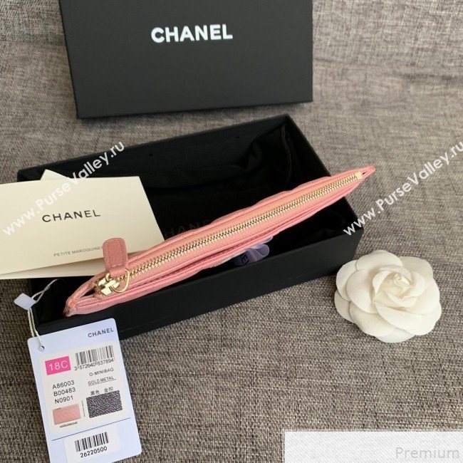 Chanel Iridescent Grained Calfskin Pouch Pink 2019 (SSZ-9050923)