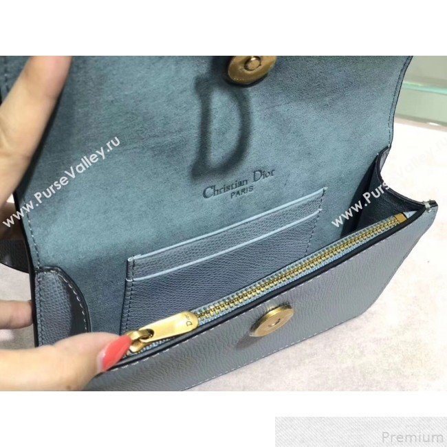 Dior Grained Leather Saddle Belt Bag Light Blue 2019 (XYD-9050932)