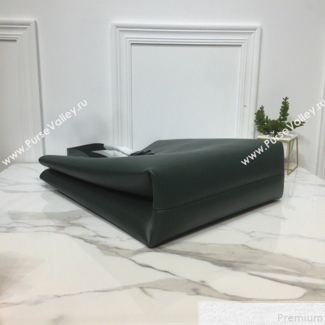 Valentino Mens VRing Tote Bag in Smooth Calfskin Dark Green 2019 (XYD-9050934)