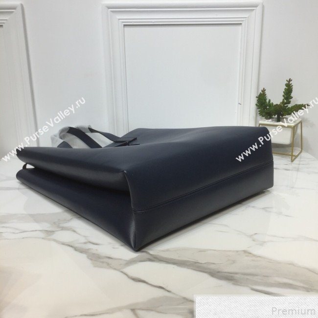 Valentino Mens VRing Tote Bag in Smooth Calfskin Dark Blue 2019 (XYD-9050933)