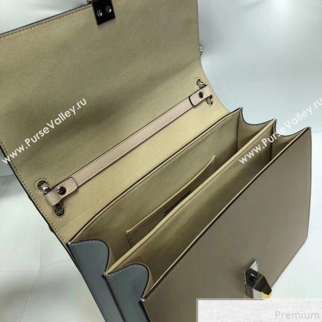 Fendi Bag Bugs Kan I Medium Top Handle Bag Light Beige 2019 (AFEI-9051006)