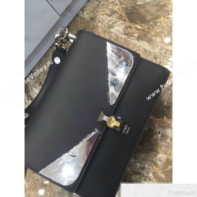 Fendi Bag Bugs Kan I Medium Top Handle Bag Black/Silver 2019 (AFEI-9051007)