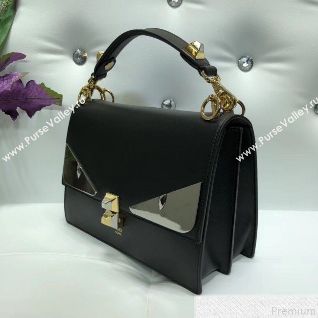 Fendi Bag Bugs Kan I Medium Top Handle Bag Black/Gold 2019 (AFEI-9051008)