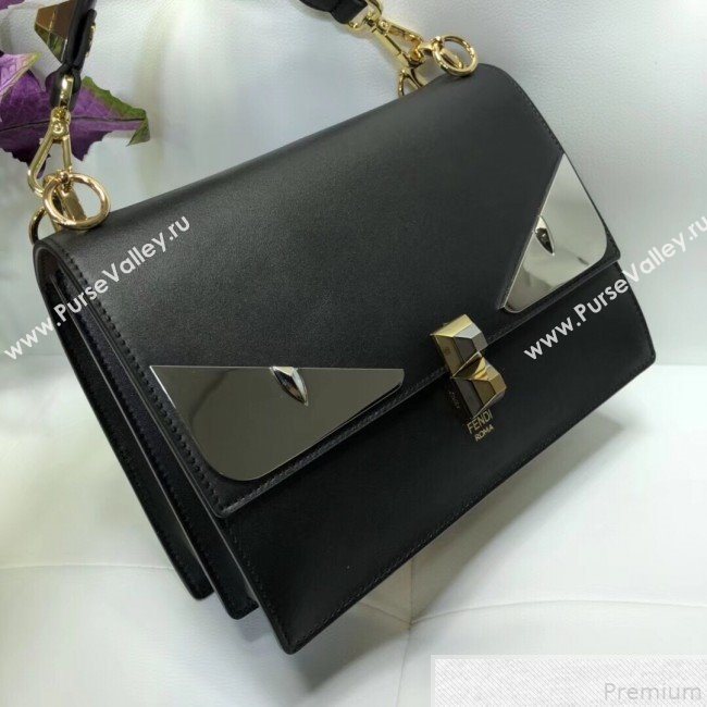 Fendi Bag Bugs Kan I Medium Top Handle Bag Black/Gold 2019 (AFEI-9051008)