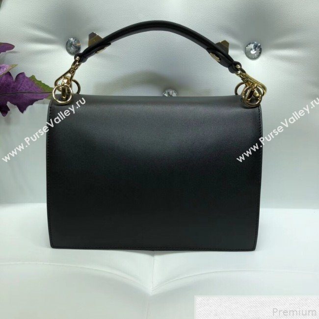 Fendi Bag Bugs Kan I Medium Top Handle Bag Black/Gold 2019 (AFEI-9051008)