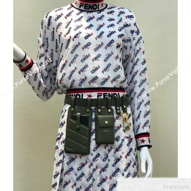 Fendi Multi-accessory Pocket Belt Bag Green 2019 (AFEI-9051013)