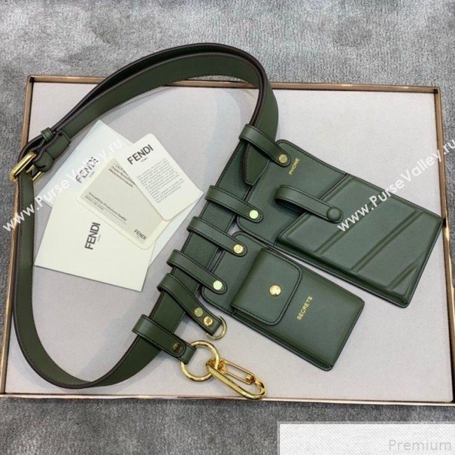 Fendi Multi-accessory Pocket Belt Bag Green 2019 (AFEI-9051013)