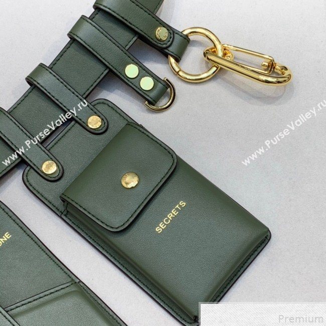 Fendi Multi-accessory Pocket Belt Bag Green 2019 (AFEI-9051013)