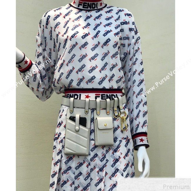 Fendi Multi-accessory Pocket Belt Bag White 2019 (AFEI-9051014)