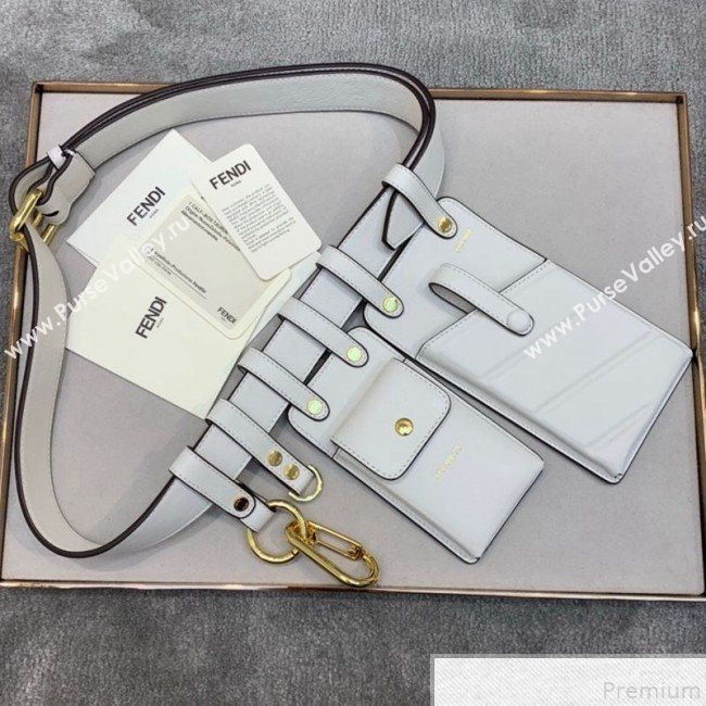 Fendi Multi-accessory Pocket Belt Bag White 2019 (AFEI-9051014)