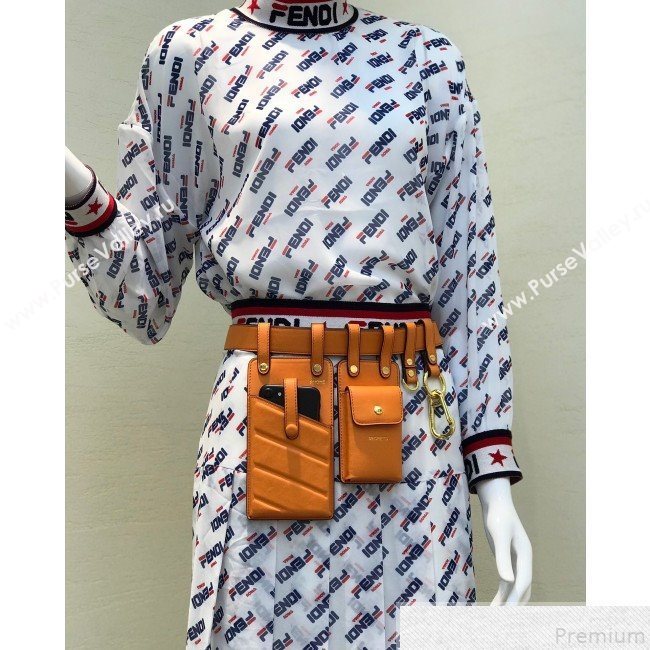 Fendi Multi-accessory Pocket Belt Bag Orange 2019 (AFEI-9051015)