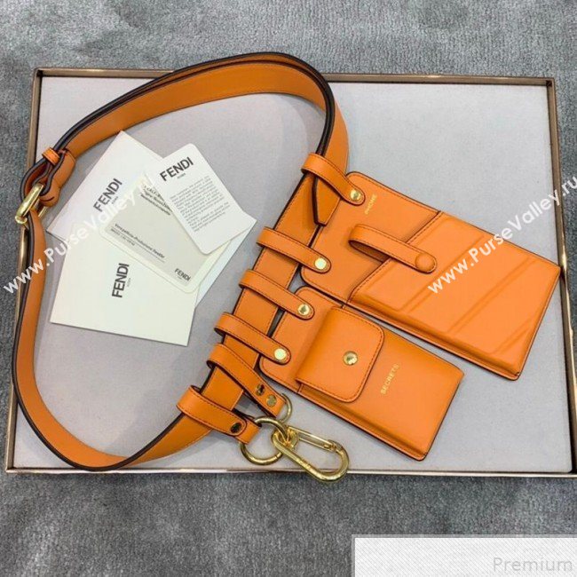 Fendi Multi-accessory Pocket Belt Bag Orange 2019 (AFEI-9051015)