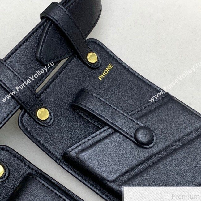 Fendi Multi-accessory Pocket Belt Bag Black 2019 (AFEI-9051016)