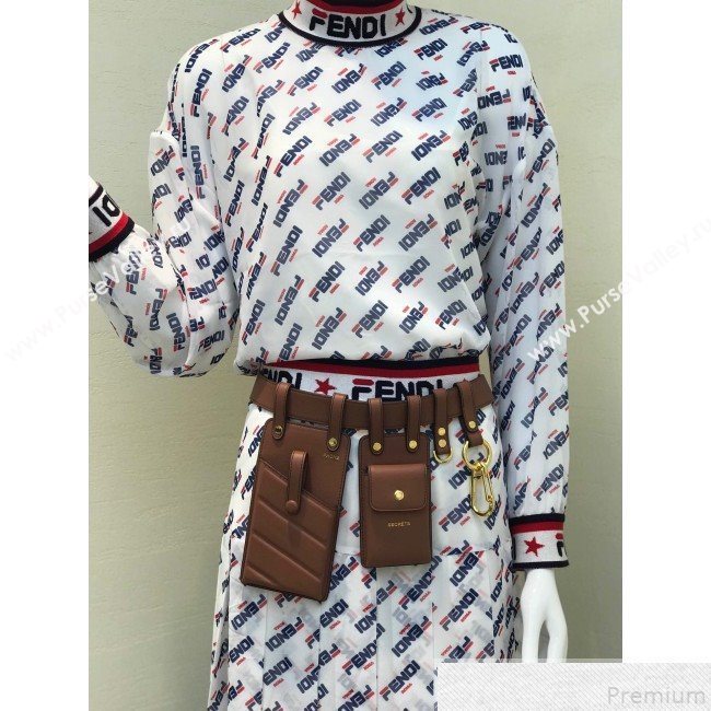 Fendi Multi-accessory Pocket Belt Bag Brown 2019 (AFEI-9051017)