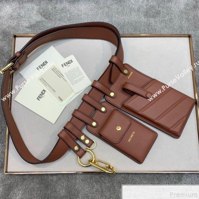 Fendi Multi-accessory Pocket Belt Bag Brown 2019 (AFEI-9051017)