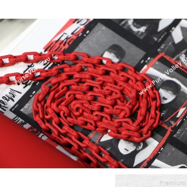 Dior JAdior Ultra Matte Flap Bag Red 2019 (BFS-9051022)